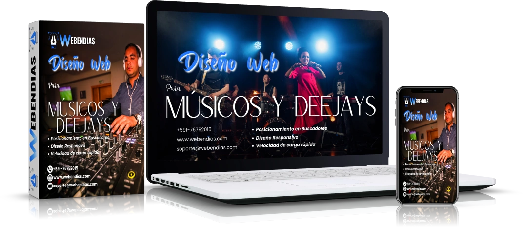 Diseño Web Para Músicos Deejays Y Grupos Musicales
