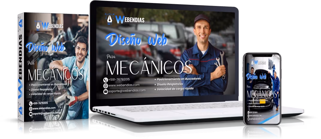 Diseño de páginas web para Mecánicos